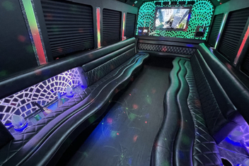 Waukesha Limo Bus Interior